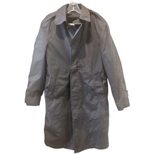 US Navy Enlisted Men's Blue 3346 All Weather Trench Coat with Liner 36R
